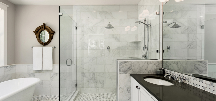 bathroom shower door installation in Rancho Cordova